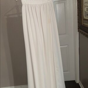 Cream maxi skirt
